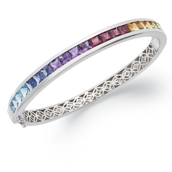 Macy's Jewelry - ⭐️SALE⭐️Multi Gemstone 🌈 Sterling Silver Bracelet